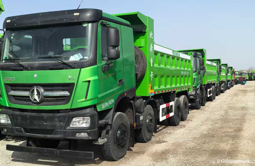 Beiben V3 8x4 12 wheels dump truck