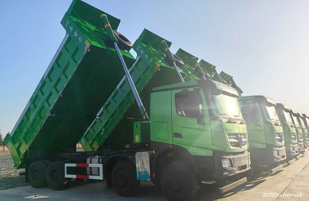 Beiben V3 8x4 12 عجلات تفريغ شاحنة