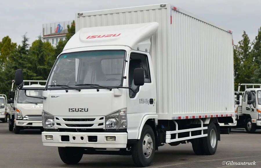 Qingling ISUZU ELF 100P Single-row cab cargo truck QL5070XXYBUHA