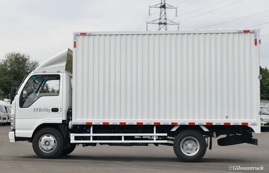 Qingling ISUZU ELF 100P Single-row cab cargo truck QL5070XXYBUHA