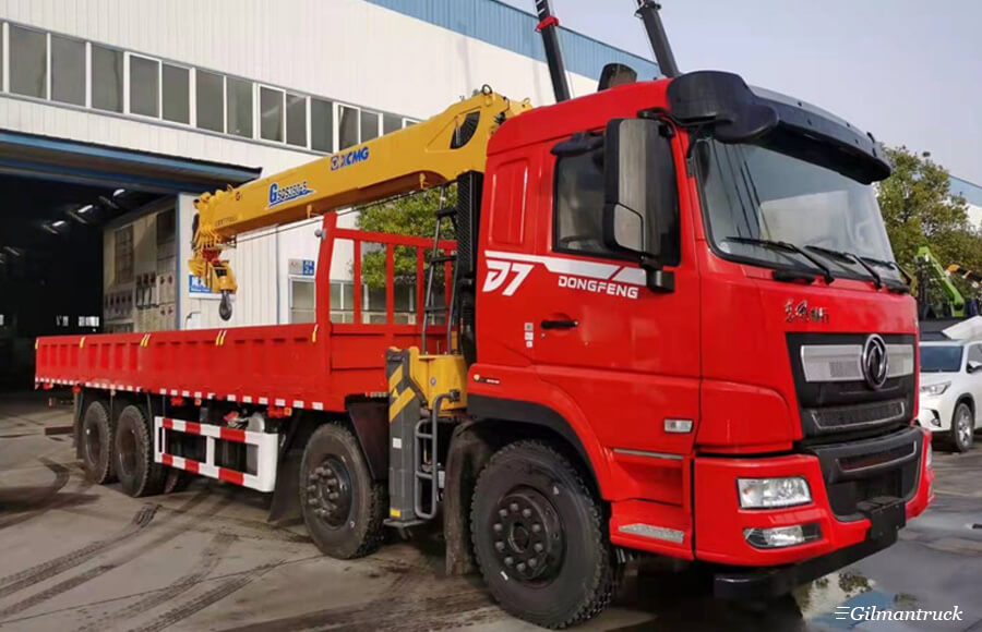 Dongfeng 8x4 14 Tons Truck Crane For Sale
