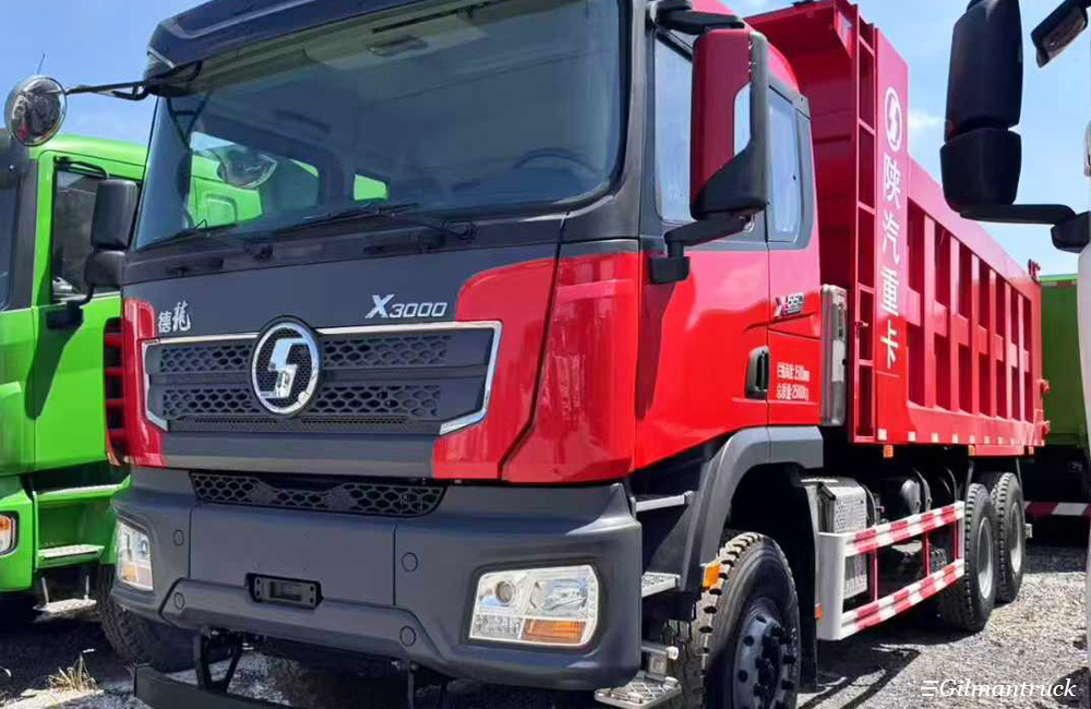 شاحنة قلابة Shacman X3000، 6x4، 10 عجلات، محرك Weichai بقوة 550 حصانًا